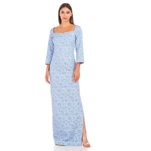 JS Collections Remi Column Gown Mother Of The Bride Baby Blue 2 New